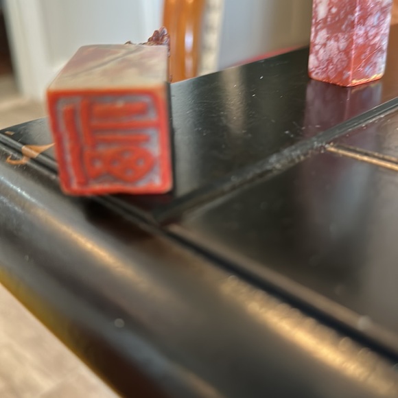 Shoushan Vintage chops (2) Approx 3”tall - Picture 3 of 5